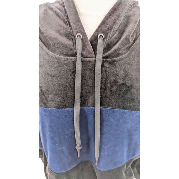 Champion Women Black Colorblock Hooded Long Sleeve Sweatshirt Size XL - Picture 3 of 15